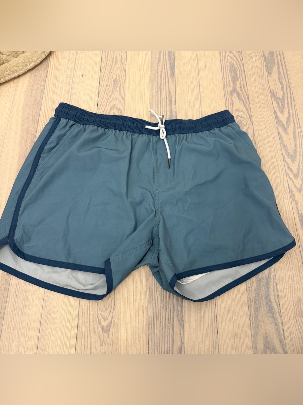 MaaMgic Men's Slate Blue Drawstring Gym Shorts Size L